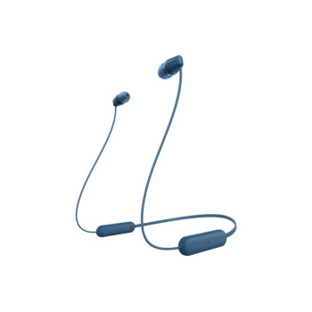 Sony WI-C100 Zestaw słuchawkowy Bezprzewodowy Douszny Połączenia muzyka Bluetooth Niebieski