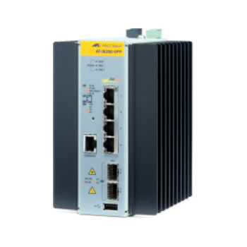 Allied Telesis AT-IE200-6FP-80 Zarządzany L2 Fast Ethernet (10 100) Obsługa PoE Czarny, Szary