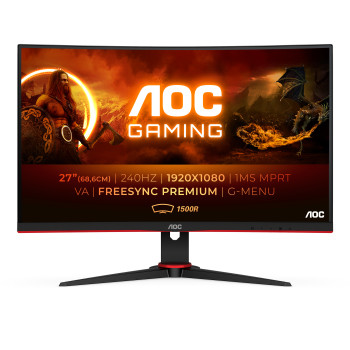 AOC G2 C27G2ZE BK monitor komputerowy 68,6 cm (27") 1920 x 1080 px Full HD LED Czarny, Czerwony