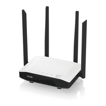 Zyxel NBG6615 router bezprzewodowy Gigabit Ethernet Dual-band (2.4 GHz 5 GHz) 4G Czarny, Biały