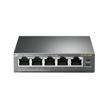 TP-Link TL-SG1005P Nie zarządzany Gigabit Ethernet (10 100 1000) Obsługa PoE Czarny