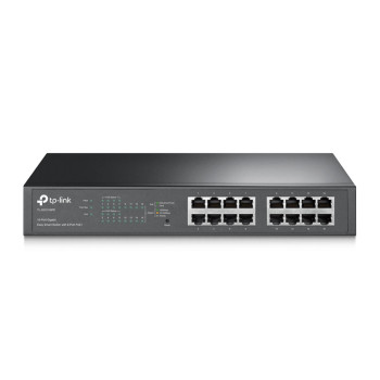 TP-Link TL-SG1016PE Zarządzany L2 Gigabit Ethernet (10 100 1000) Obsługa PoE 1U Czarny