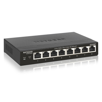 NETGEAR GS308T Zarządzany L2 Gigabit Ethernet (10 100 1000) Czarny