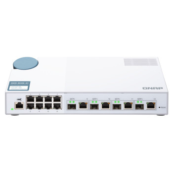 QNAP QSW-M408-4C łącza sieciowe Zarządzany L2 Gigabit Ethernet (10 100 1000) Biały