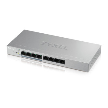 Zyxel GS1200-8HP v2 Zarządzany Gigabit Ethernet (10 100 1000) Obsługa PoE Szary