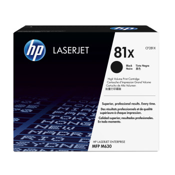 HP Oryginalny wkład laserowy 81X LaserJet, czarny XL