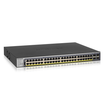 NETGEAR GS752TP Zarządzany L2 L3 L4 Gigabit Ethernet (10 100 1000) Obsługa PoE 1U Czarny