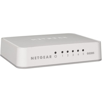 NETGEAR GS205 Nie zarządzany Gigabit Ethernet (10 100 1000) Biały