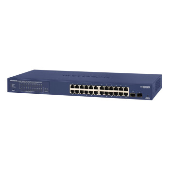 NETGEAR GS724TP Zarządzany L2 L3 L4 Gigabit Ethernet (10 100 1000) Obsługa PoE 1U Czarny, Szary