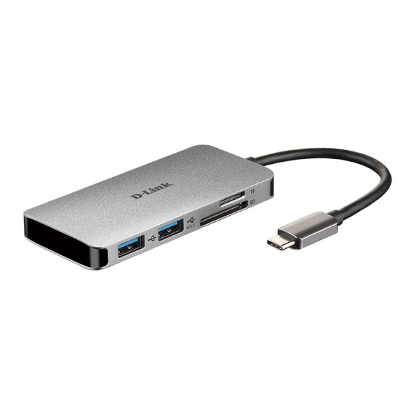 D-Link DUB-M610 stacja dokująca Przewodowa USB 3.2 Gen 1 (3.1 Gen 1) Type-C Aluminium, Czarny D-Link DUB-M610 stacja dokująca Przewodowa USB 3.2 Gen 1 (3.1 Gen 1) Type-C Aluminium, Czarny