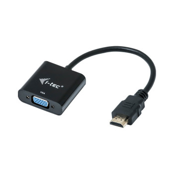 i-tec HDMI2VGAADA adapter kablowy 0,15 m HDMI VGA Czarny