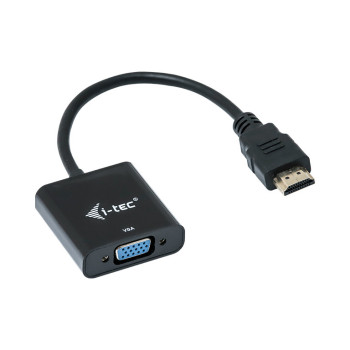 i-tec HDMI2VGAADA adapter kablowy 0,15 m HDMI VGA Czarny