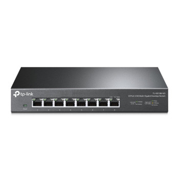 TP-Link TL-SG108-M2 łącza sieciowe Nie zarządzany 2.5G Ethernet (100 1000 2500) Czarny