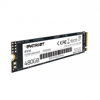 SSD Patriot P310 480GB M.2 2280 PCIe NVMe 4.0 x4 TLC