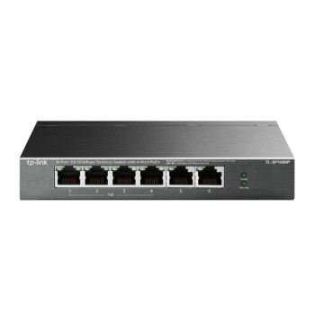 TP-Link TL-SF1006P łącza sieciowe Nie zarządzany Fast Ethernet (10 100) Obsługa PoE Czarny