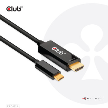 CLUB3D CAC-1334 adapter kablowy 1,8 m HDMI Typu A (Standard) USB Type-C