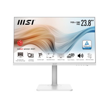 MSI Modern MD241PW 60,5 cm (23.8") 1920 x 1080 px Full HD LCD Biały