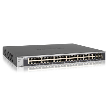 NETGEAR XS748T-100NES łącza sieciowe Zarządzany L2+ L3 10G Ethernet (100 1000 10000) Czarny
