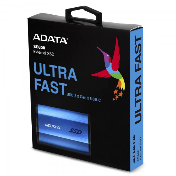 ADATA DYSK SSD External SE800 1TB USB-C 3.2 Blue