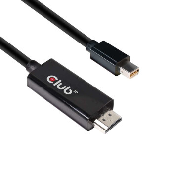 CLUB3D CAC-1182 adapter kablowy 2 m Mini DisplayPort HDMI Typu A (Standard) Czarny