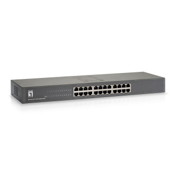LevelOne GSW-2457 łącza sieciowe Nie zarządzany Gigabit Ethernet (10 100 1000) Czarny