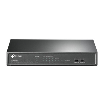 TP-Link TL-SF1008LP łącza sieciowe Nie zarządzany Fast Ethernet (10 100) Obsługa PoE Czarny