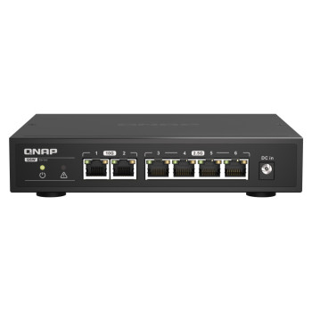 QNAP QSW-2104-2T łącza sieciowe Nie zarządzany 2.5G Ethernet (100 1000 2500) Czarny