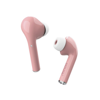 Trust Nika Zestaw słuchawkowy True Wireless Stereo (TWS) Douszny Połączenia muzyka Bluetooth Różowy