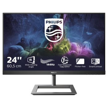Philips E Line 242E1GAJ 00 LED display 60,5 cm (23.8") 1920 x 1080 px Full HD LCD Czarny, Chrom
