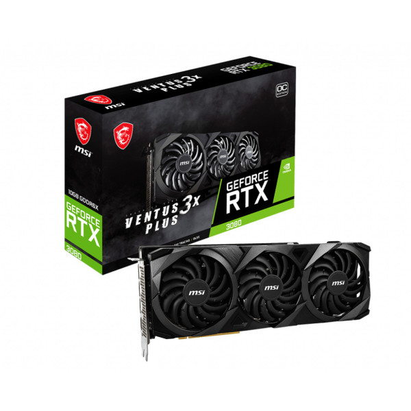 MSI GeForce RTX 3080 Ventus 3X Plus 10G OC LHR NVIDIA 10 GB GDDR6X MSI GeForce RTX 3080 Ventus 3X Plus 10G OC LHR NVIDIA 10 GB GDDR6X