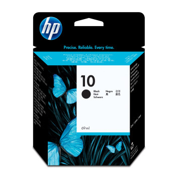 HP 10 nabój z tuszem 1 szt. Oryginalny Standardowa wydajność Czarny