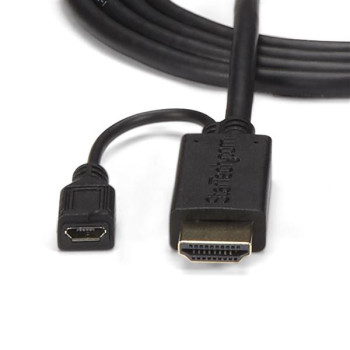 StarTech.com HD2VGAMM6 adapter kablowy 1,9 m VGA (D-Sub) HDMI + Micro USB Czarny