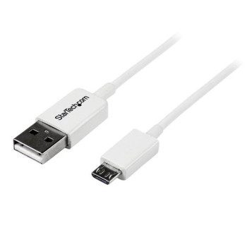 StarTech.com 1m USB 2.0 A Micro-B m m kabel USB USB A Micro-USB B Biały