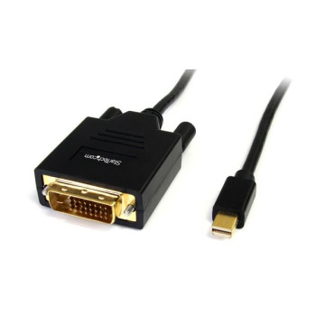 StarTech.com MDP2DVIMM6 adapter kablowy 1,8 m Mini DisplayPort DVI-D Czarny