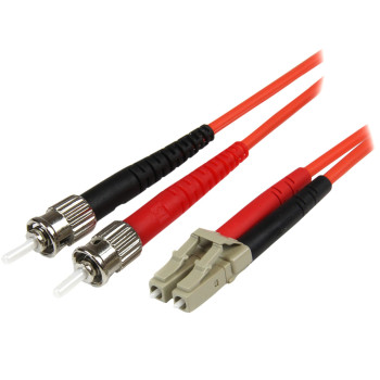 StarTech.com 50FIBLCST1 kabel optyczny 1 m LC ST OM2 Pomarańczowy