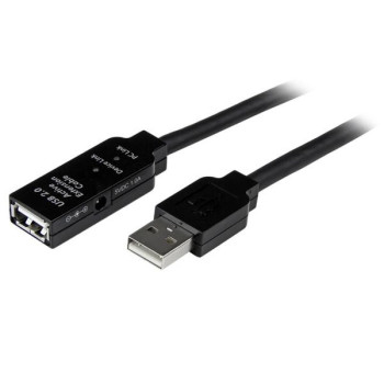 StarTech.com 10m, USB2.0 - USB2.0 kabel USB USB A Czarny