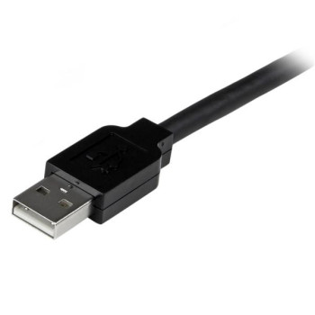 StarTech.com 10m, USB2.0 - USB2.0 kabel USB USB A Czarny
