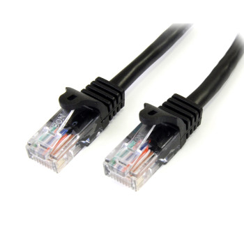 StarTech.com 45PAT50CMBK kabel sieciowy Czarny 0,5 m Cat5e U UTP (UTP)