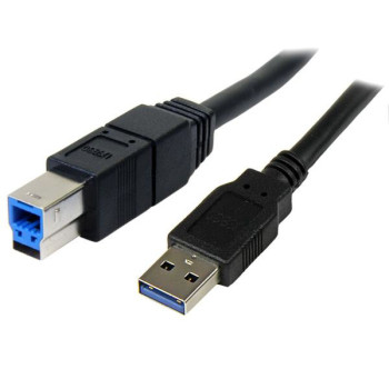 StarTech.com 3m, USB 3.0-A - USB 3.0-B kabel USB USB 3.2 Gen 1 (3.1 Gen 1) USB A USB B Czarny