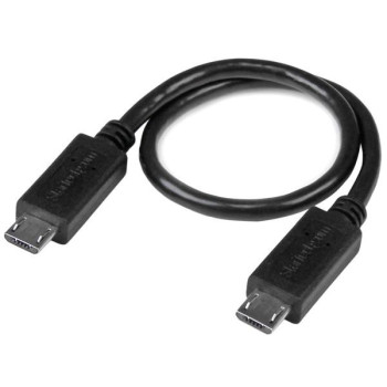 StarTech.com UUUSBOTG8IN kabel USB 0,203 m Micro-USB B Czarny