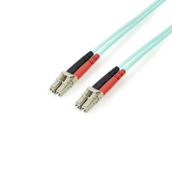 StarTech.com A50FBLCLC3 kabel optyczny 3 m LC OM3 Turkusowy