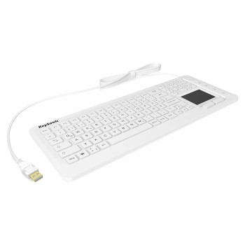 KeySonic KSK-6231INEL klawiatura USB QWERTZ Niemiecki Biały