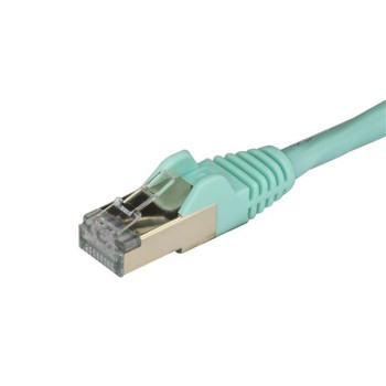 StarTech.com 6ASPAT2MAQ kabel sieciowy Turkusowy 2 m Cat6a U FTP (STP)
