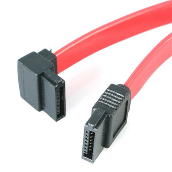 StarTech.com SATA12LA1 kabel SATA 0,3048 m Czerwony