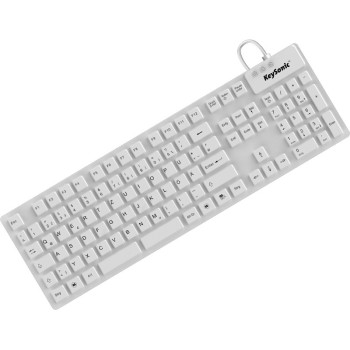 KeySonic KSK-8030IN klawiatura USB QWERTZ Niemiecki Biały