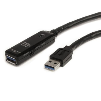 StarTech.com USB3AAEXT3M kabel USB 3 m USB 3.2 Gen 1 (3.1 Gen 1) USB A Czarny