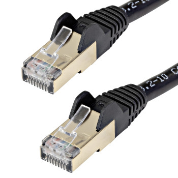StarTech.com 6ASPAT750CMBK kabel sieciowy Czarny 7,5 m Cat6a U FTP (STP)