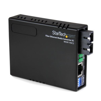 StarTech.com MCM110SC2 konwerter sieciowy 100 Mbit s 1310 nm Multifunkcyjny Czarny