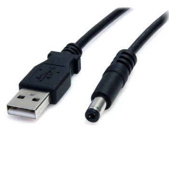 StarTech.com USB2TYPEM kabel zasilające Czarny 0,9 m USB A Barrel type M