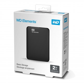 Dysk zewnętrzny HDD WD Elements Portable WDBU6Y0020BBK-WESN (2 TB, 2.5", USB 3.0, kolor czarny)